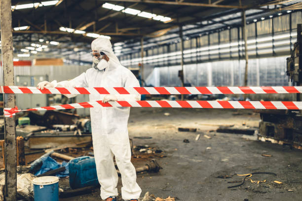 Professional Biohazard technician working in Fremont, NC